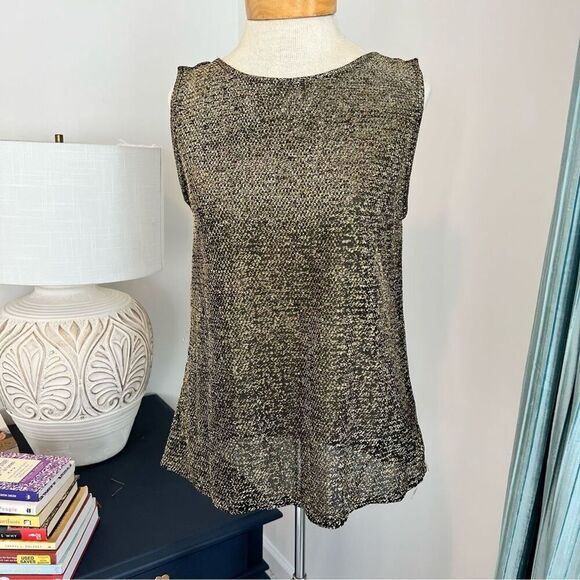 MANI VINTAGE Glamorous Black & Gold Blazer Jacket Set size 40/6 (145) - Picture 2 of 16